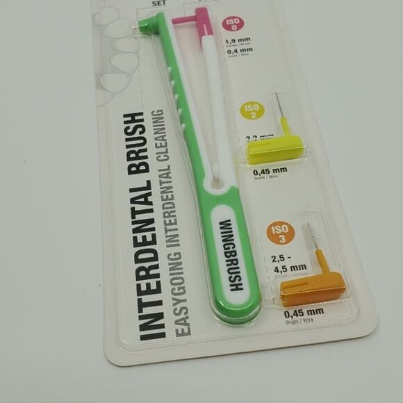 Wingbrush Interdental Brush with ISO 0 XS Refills KICKSTARTER Teeth Flosser New - Picture 3 of 10